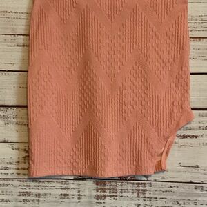 SHEIN Textured Pink Pencil Skirt